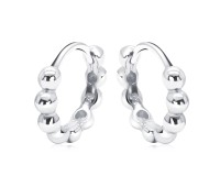 Silver Balls Huggies Earring HO-2678